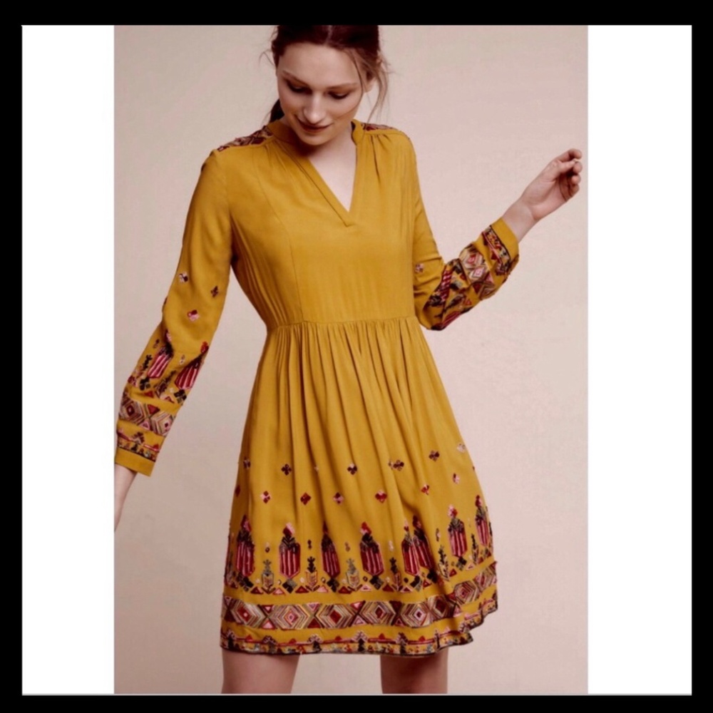 Anthropologie Floreat Raella Embroidered Dress - Picture 2 of 5